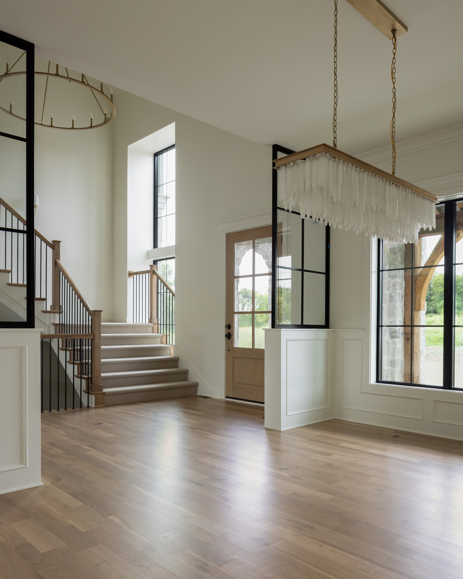 Elegant Interior of Cardinal Crest Homes Bright, spacious living area with large windows and modern decor.
